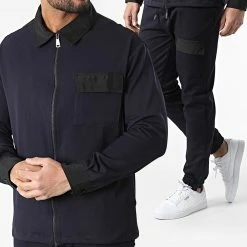 Ensemble Veste Jogging KL-2031 Bleu Marine de ADJ