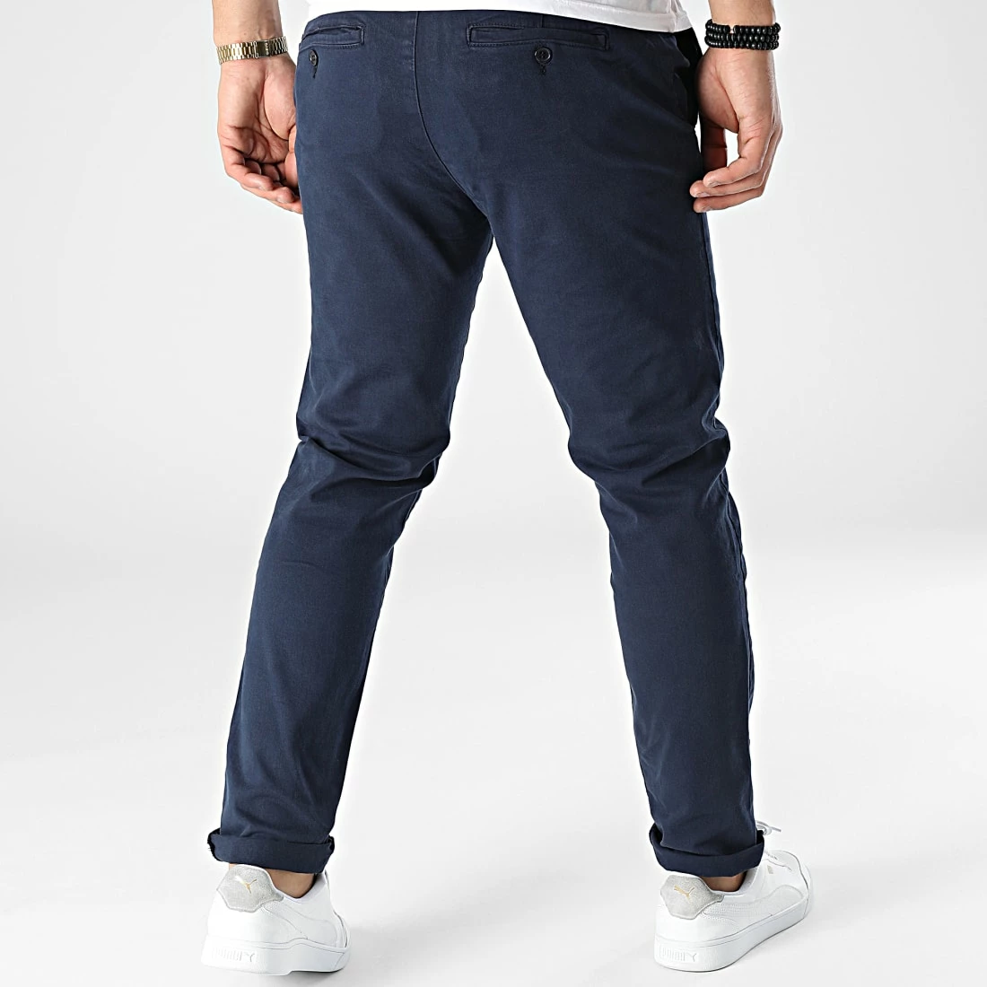 Pantalon Chino KL-2028 Bleu Marine de ADJ 6 Pantalon Chino KL-2028 Bleu Marine de ADJ – Image 4