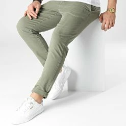 Pantalon Chino KL-2028 Vert Kaki de ADJ -ADJ Soldes classic series 303177 KL 2028 KHAKI 20220221T162530 01