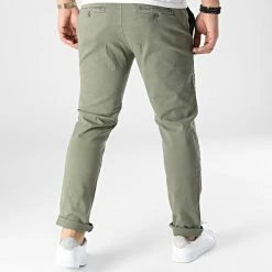 Pantalon Chino KL-2028 Vert Kaki de ADJ -ADJ Soldes classic series 303177 KL 2028 KHAKI 20220221T162534 04