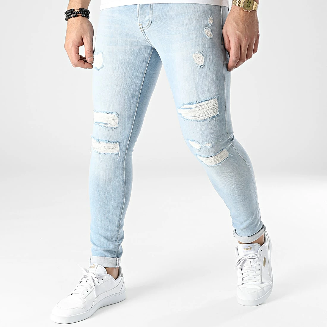 Jean Skinny KL-2014 Bleu Wash de ADJ 3 Jean Skinny KL-2014 Bleu Wash de ADJ