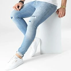 Jean Skinny KL-2014 Bleu Denim de ADJ 8 Jean Skinny KL-2014 Bleu Denim de ADJ -ADJ Soldes classic series 303184 KL 2014 BLUE 2P 20220221T151026 03