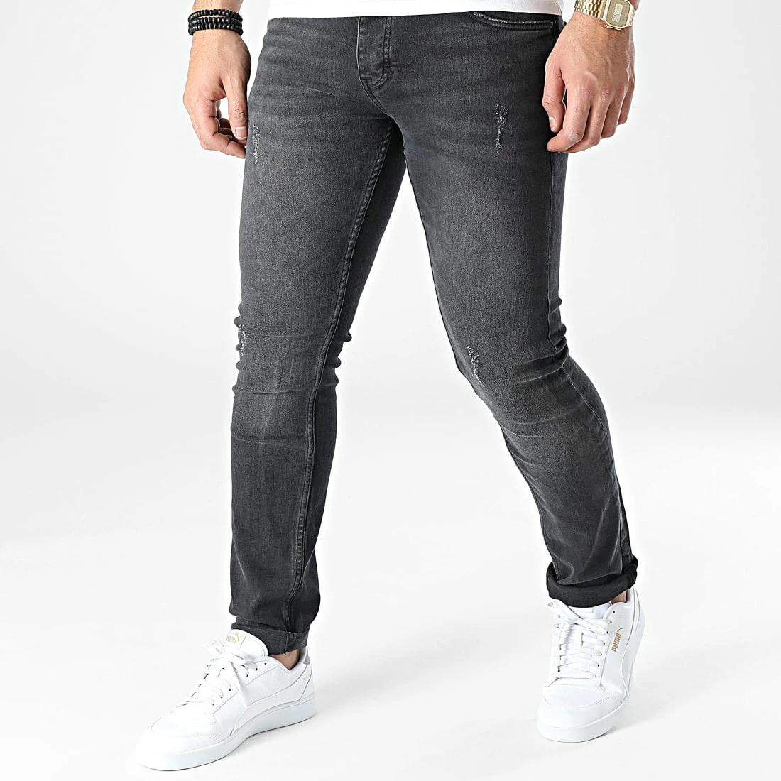 Jean Skinny KL-2036 Gris Anthracite de ADJ 3 Jean Skinny KL-2036 Gris Anthracite de ADJ