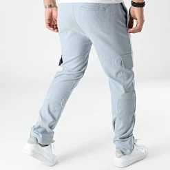 Pantalon Cargo KL-2043 Bleu Clair de ADJ -ADJ Soldes classic series 305309 KL 2043 ZEN BLUE 20220222T155316 04