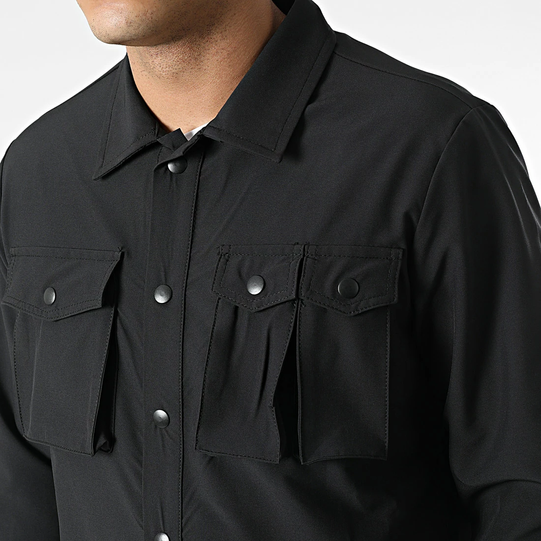 Ensemble Surchemise Et Pantalon Jogging KL-2048 Noir de ADJ 5 Ensemble Surchemise Et Pantalon Jogging KL-2048 Noir de ADJ – Image 3