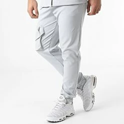 Ensemble Veste Zippée Et Jogger Pant KL-2050 Gris Clair de ADJ -ADJ Soldes classic series 305859 KL 2050 LIGHT GREY 20220225T145928 04