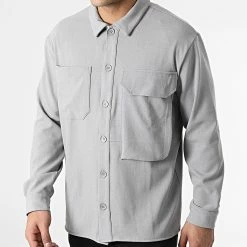 Chemise A Manches Longues KL-2053 Gris Chiné de ADJ 7 Chemise A Manches Longues KL-2053 Gris Chiné de ADJ -ADJ Soldes classic series 307607 KL 2053 GREY 20220308T152442 03
