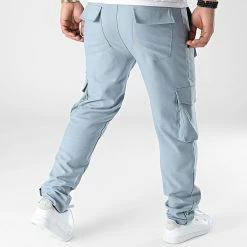 Pantalon Cargo KL-2047 Bleu Clair de ADJ -ADJ Soldes classic series 307615 KL 2047 ZENBLUE 20220308T140457 04