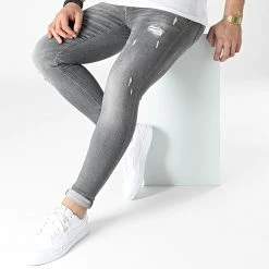 Jean Slim 18902 Gris de ADJ -ADJ Soldes grj denim 307641 18902 GRIS 20220308T140344 03