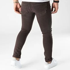 Jean Slim 19812 Marron Foncé de ADJ -ADJ Soldes grj denim 307642 19812 NOIR 20220308T140251 04