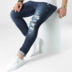 Jean Slim 18908 Bleu Denim de ADJ -ADJ Soldes grj denim 307643 18908 BLEU 20220307T162725 03