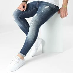 Jean Slim 19814 Bleu Denim de ADJ 8 Jean Slim 19814 Bleu Denim de ADJ -ADJ Soldes grj denim 307650 19814 BLEU 20220308T141730 03