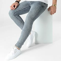 Jean Slim 19813 Bleu Denim de ADJ 8 Jean Slim 19813 Bleu Denim de ADJ -ADJ Soldes grj denim 307651 19813 BLEU 20220308T141717 03