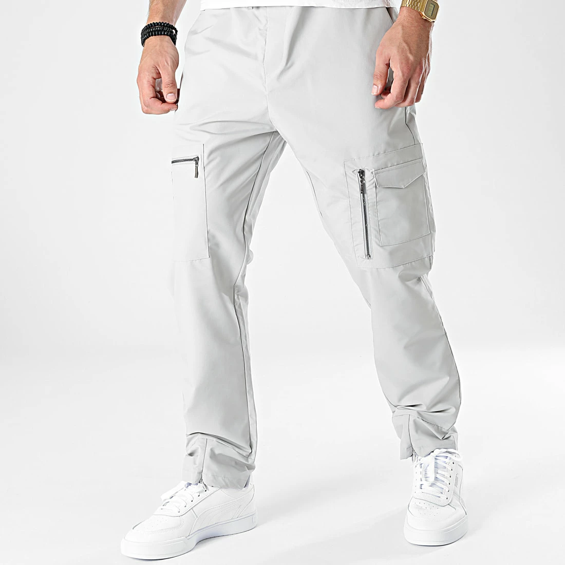 Pantalon Cargo KL-2080 Gris de ADJ 3 Pantalon Cargo KL-2080 Gris de ADJ