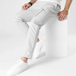 Pantalon Cargo KL-2080 Gris de ADJ 8 Pantalon Cargo KL-2080 Gris de ADJ -ADJ Soldes ikao 323463 KL 2080 LIGHT GREY 20220621T135929 03