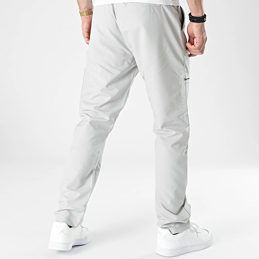 Pantalon Cargo KL-2080 Gris de ADJ 6 Pantalon Cargo KL-2080 Gris de ADJ – Image 4